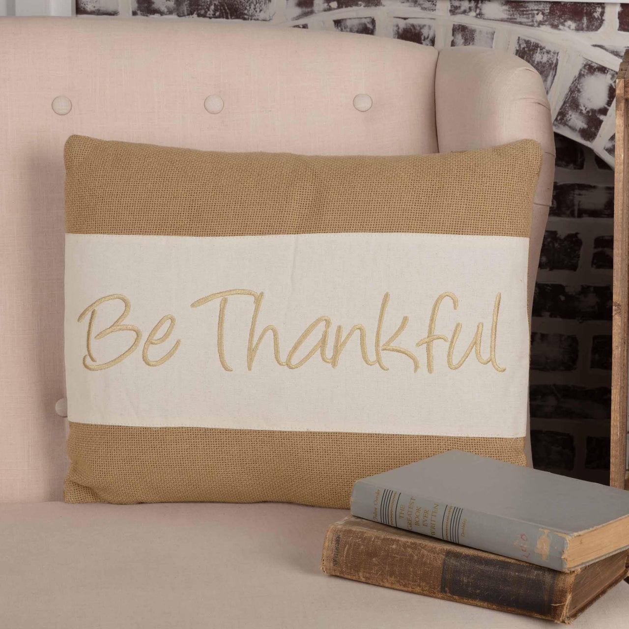 Be Thankful Pillow 14x18