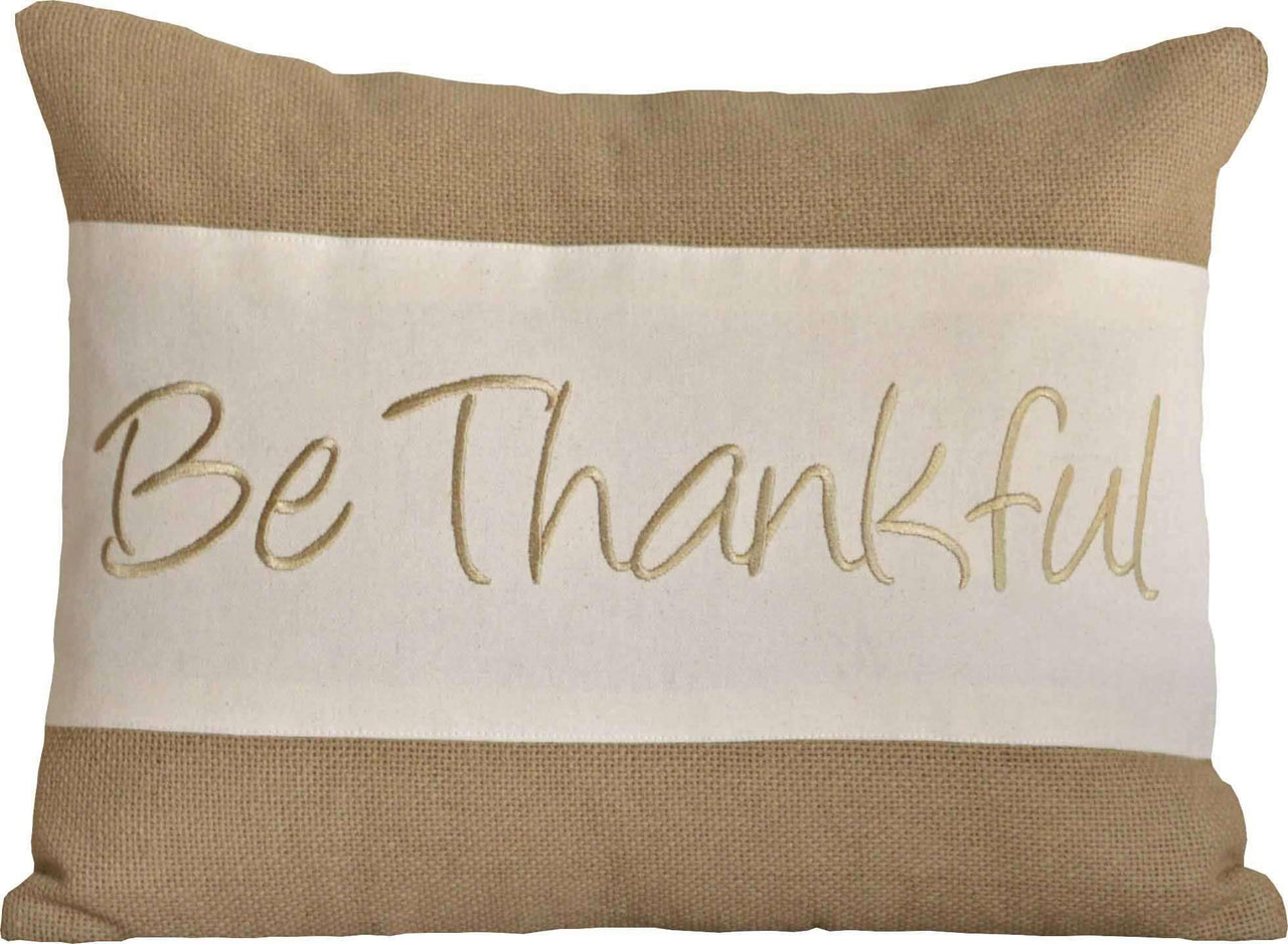 Be Thankful Pillow 14x18 - The Fox Decor