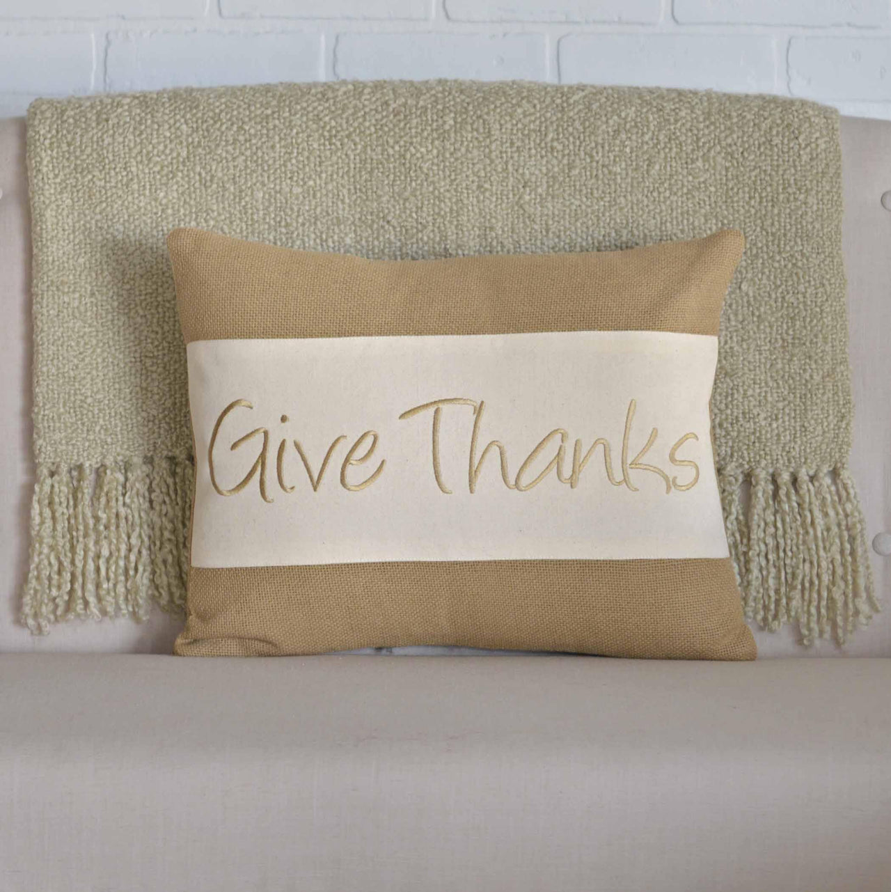 Give Thanks Pillow 14x18