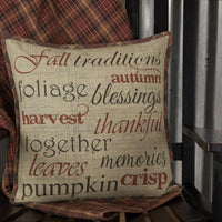 Abilene Harvest Stenciled Pillow 18x18 VHC Brands - The Fox Decor