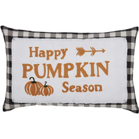 Thumbnail for Annie Buffalo Black Check Happy Pumpkin Season Pillow 14x22 VHC Brands - The Fox Decor