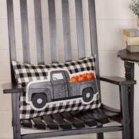 Thumbnail for Annie Buffalo Black Check Pumpkin Truck Pillow - The Fox Decor