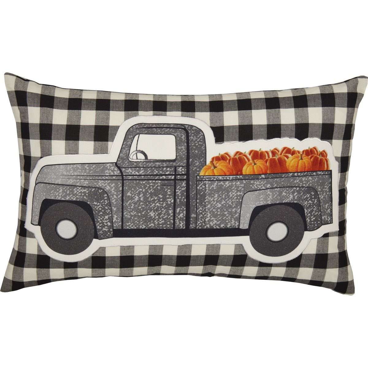 Annie Buffalo Black Check Pumpkin Truck Pillow - The Fox Decor