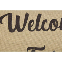 Thumbnail for Ashmont Burlap Vintage Welcome to Our Farmhouse Pillow 14x22 VHC Brands zoom