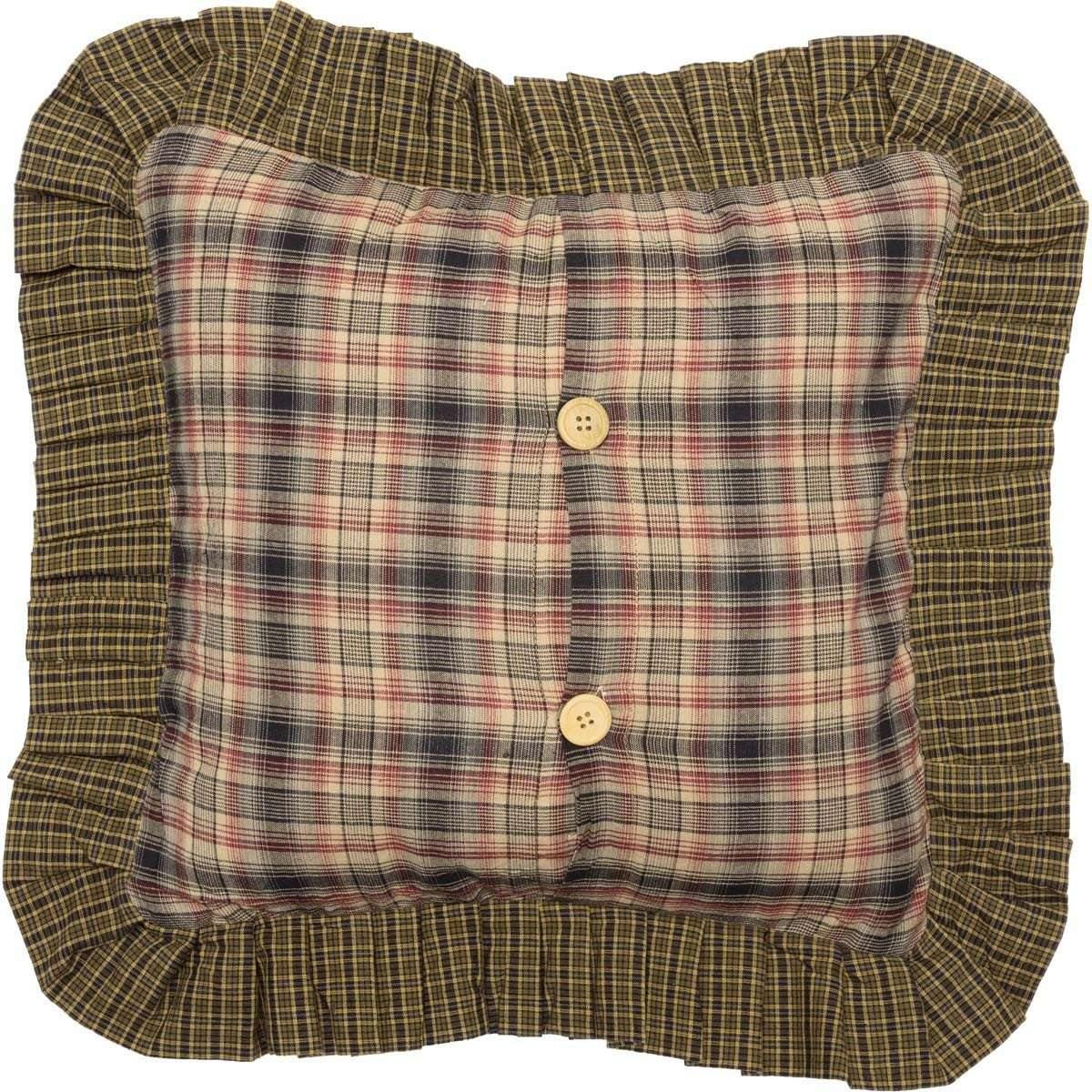 Tea Cabin Pillow Quilted 16x16 back