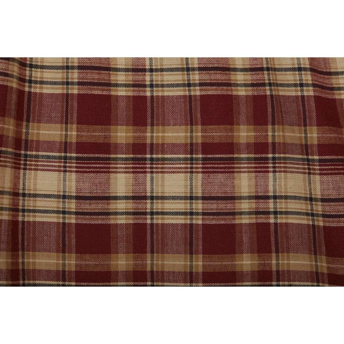 Beckham Plaid Bed Skirts Rust, Khaki, Soft Black VHC Brands - The Fox Decor