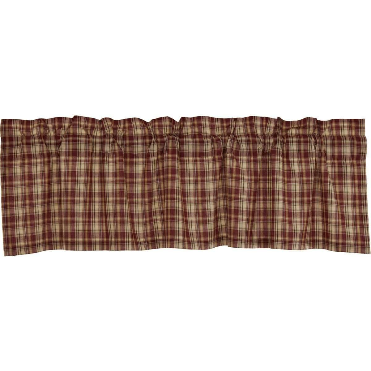 Beckham Plaid Valance Curtain 16x60 VHC Brands - The Fox Decor