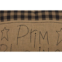 Thumbnail for Black Check Prim Blessings Pillow 12x12 VHC Brands zoom
