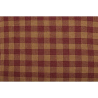 Thumbnail for Burgundy Check Fabric Pillow 12x12 VHC Brands - The Fox Decor