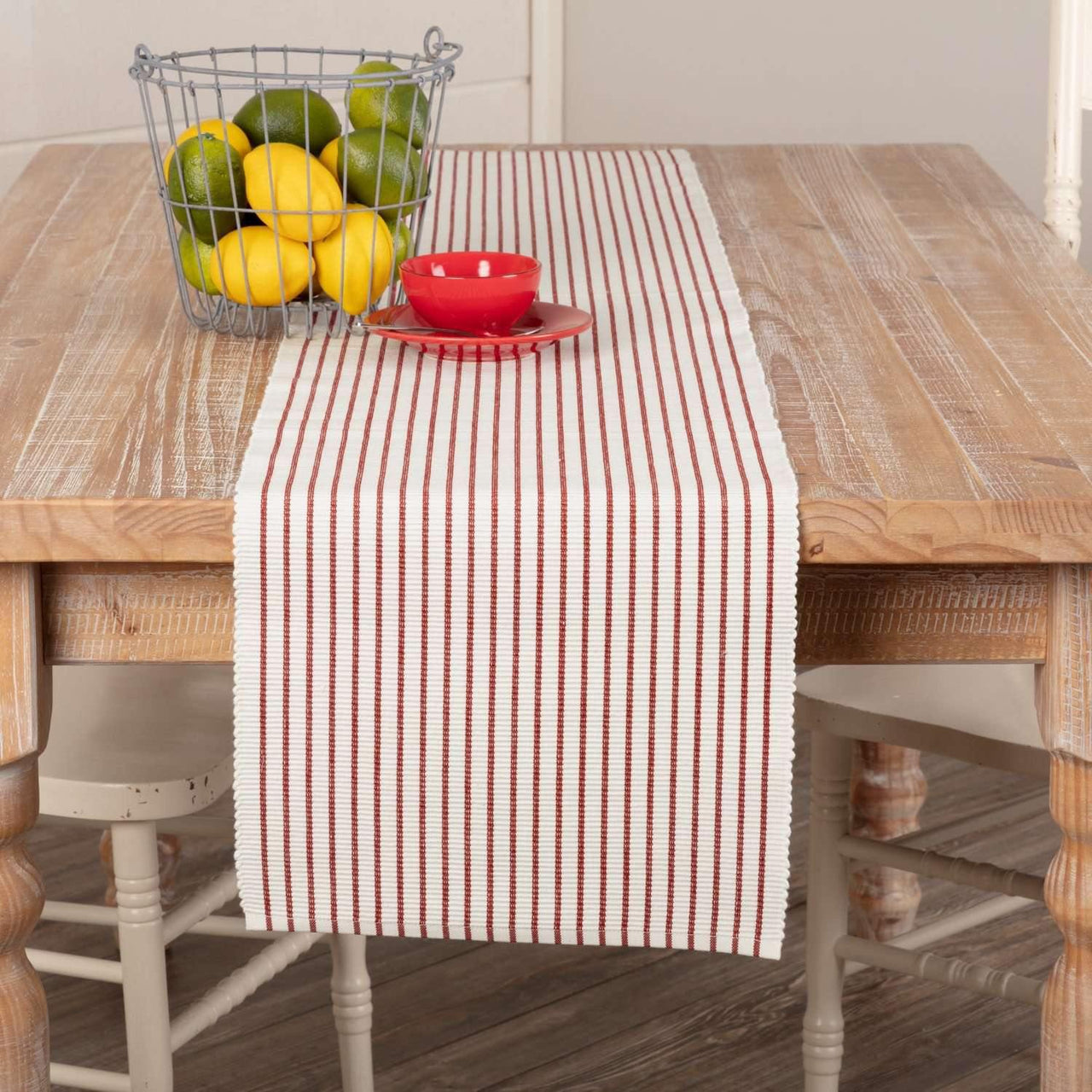 Audrey Red Ribbed Runner 13x72 VHC Brands