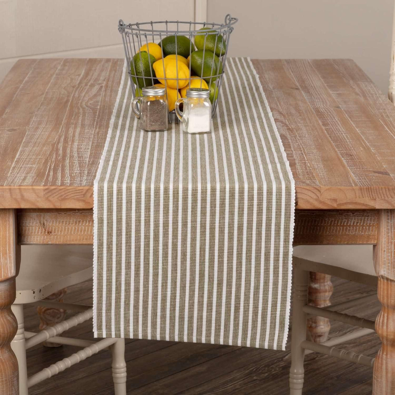 Harmony Olive Ribbed Runner 13x90 VHC Brands - The Fox Decor