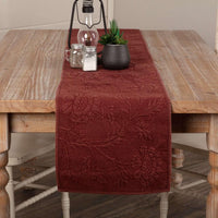 Carly Red Quilted Runner 13x90 VHC Brands - The Fox Decor