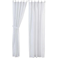 Thumbnail for Nora Tie Top Panel Curtain Set of 2 84x40 - The Fox Decor