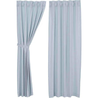Thumbnail for Regina Light Blue Panel Curtain Set of 2 84
