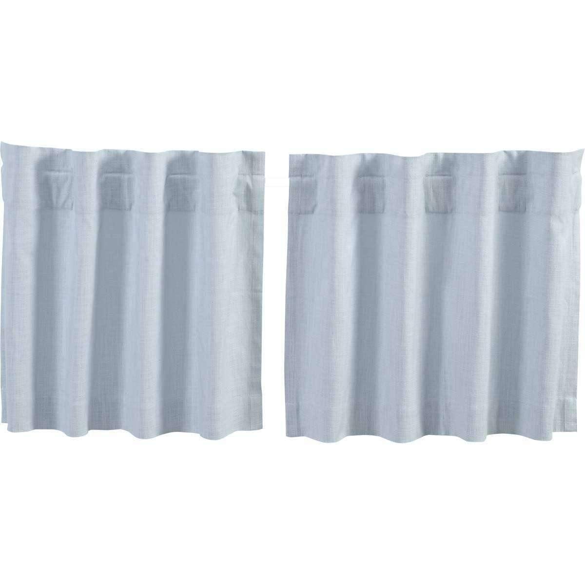 Regina Light Blue Tier Curtain Set of 2 L24xW36 - The Fox Decor