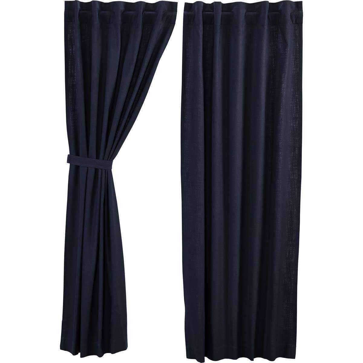 Regina Navy Panel Curtain Set of 2 84