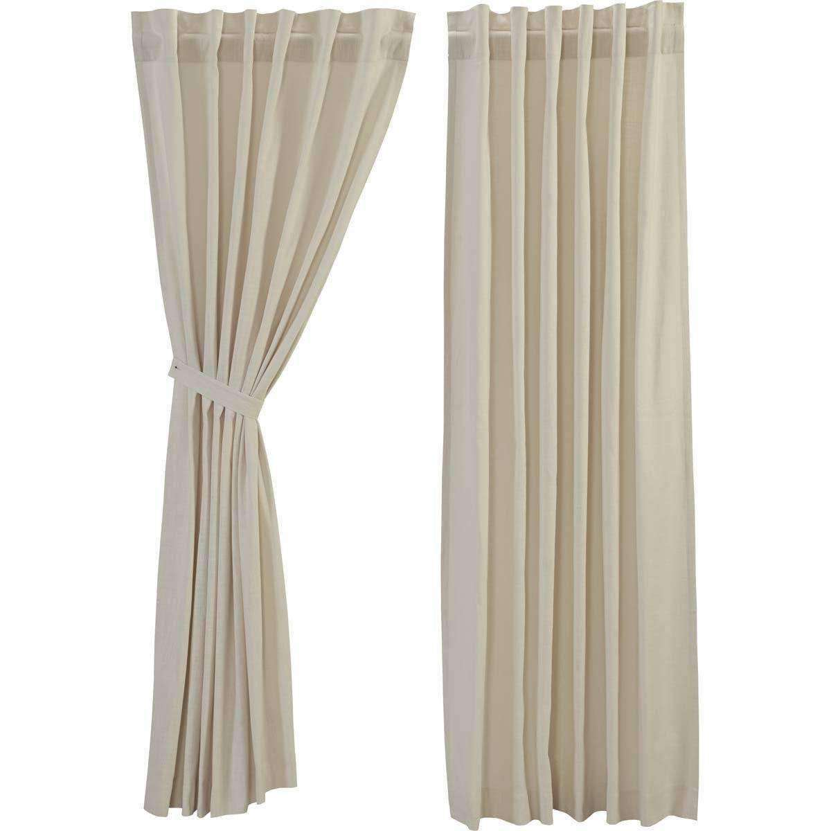 Regina Creme Panel Curtain Set of 2 84"x40" VHC Brands - The Fox Decor