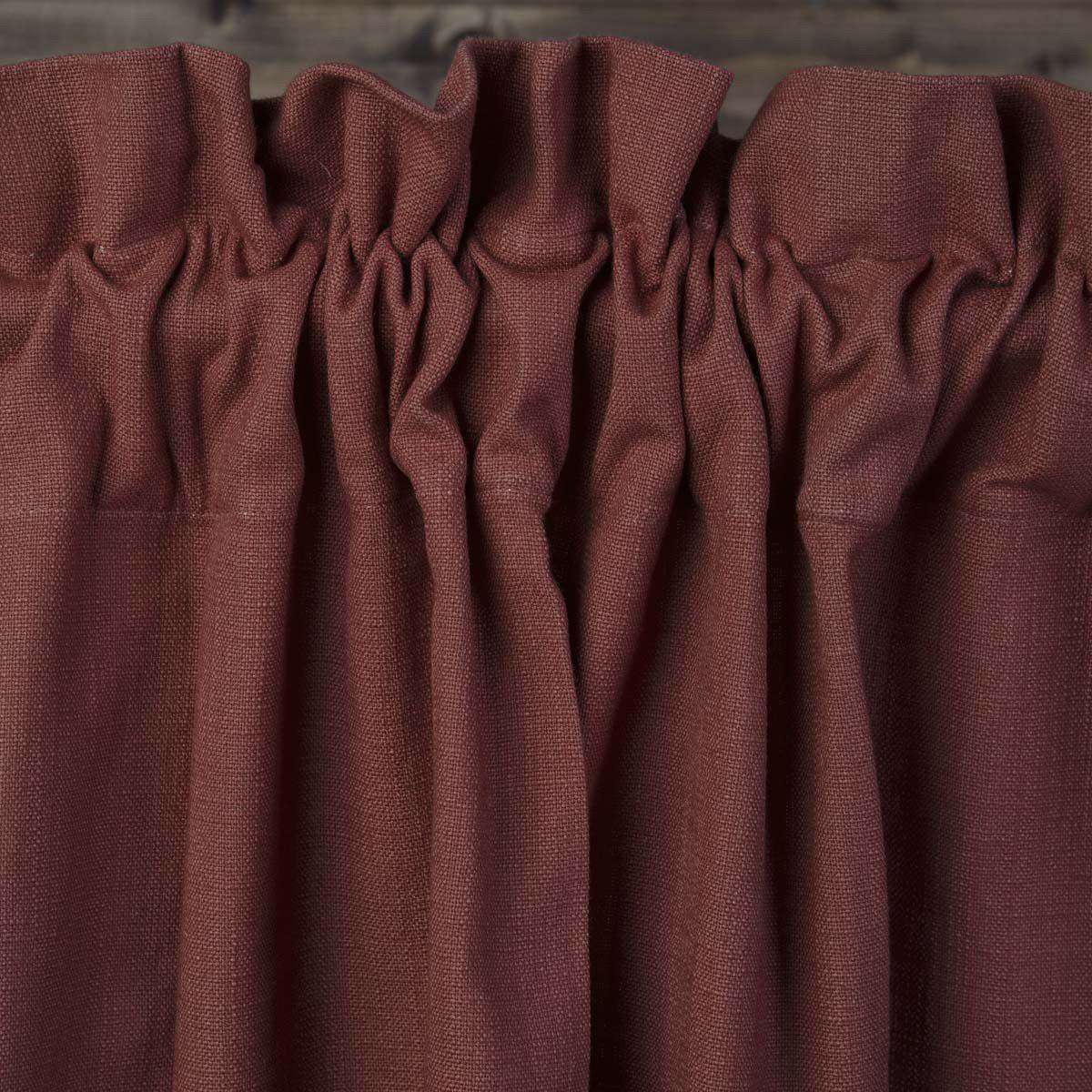 Regina Red Panel Curtain Set of 2 84"x40" VHC Brands - The Fox Decor