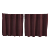 Thumbnail for Regina Red Tier Curtain Set of 2 L24xW36 - The Fox Decor