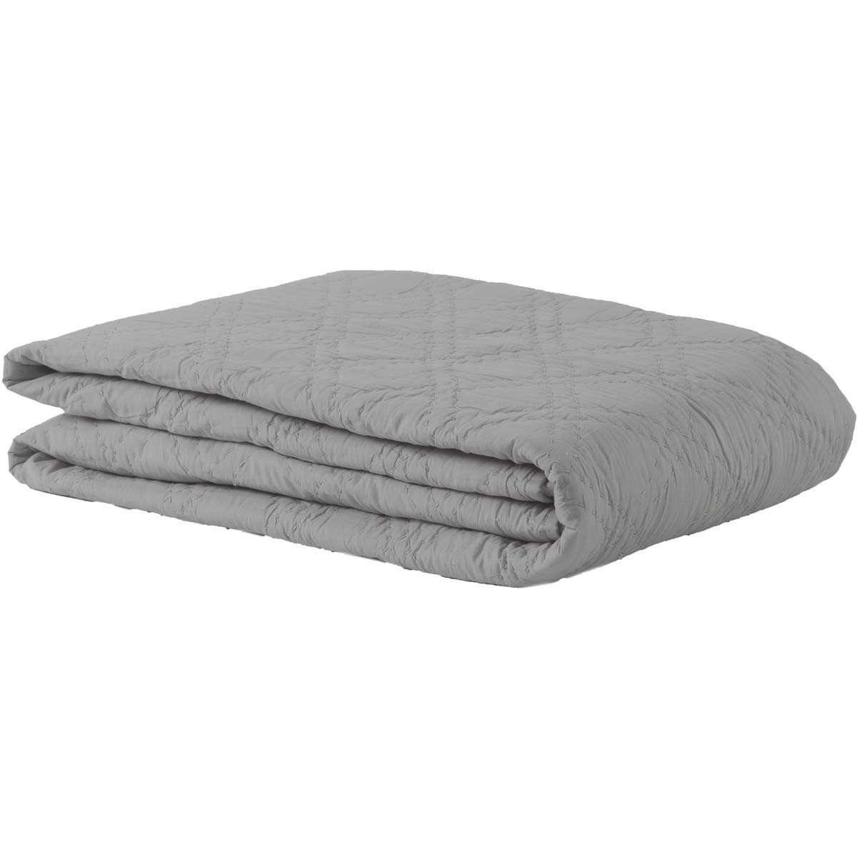 Casey Smoke Queen Quilt 92Wx92L VHC Brands - The Fox Decor