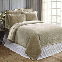 Lydia Taupe Queen Quilt 92Wx92L VHC Brands - The Fox Decor