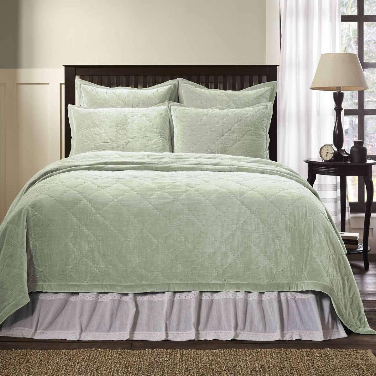 Lydia Sea Glass King Quilt 108Wx92L VHC Brands - The Fox Decor
