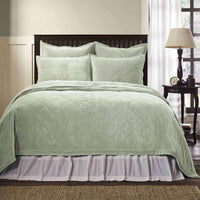 Lydia Sea Glass Queen Quilt 92Wx92L VHC Brands - The Fox Decor