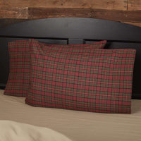 Thumbnail for Tartan Red Plaid Standard Pillow Case Set of 2 21x30