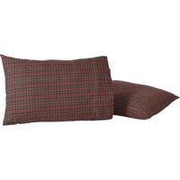 Thumbnail for Tartan Red Plaid Standard Pillow Case Set of 2 21x30 VHC Brands - The Fox Decor