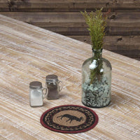 Thumbnail for Cumberland Stenciled Moose Braided Jute Trivet 8