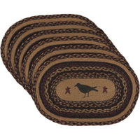 Thumbnail for Heritage Farms Crow Jute Braided Placemat Set of 6 VHC Brands - The Fox Decor