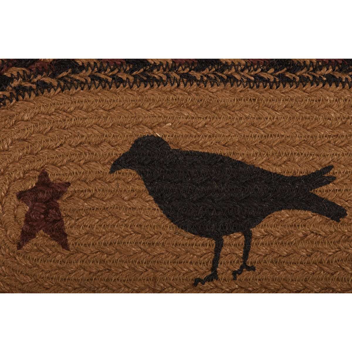 Heritage Farms Crow Jute Braided Placemat Set of 6 VHC Brands - The Fox Decor