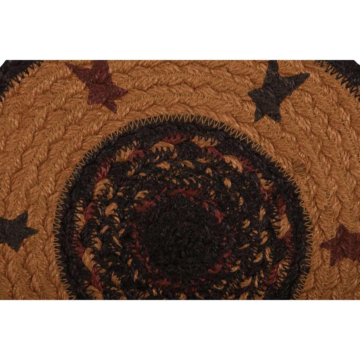 Heritage Farms Star Braided Jute Trivet 8" VHC Brands - The Fox Decor