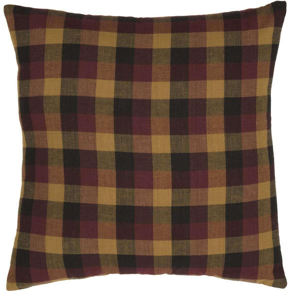 Heritage Farms Primitive Check Fabric Pillow 16x16 front