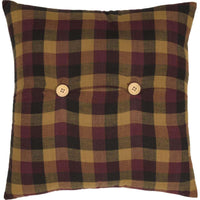 Thumbnail for Heritage Farms Primitive Check Fabric Pillow 16x16 back