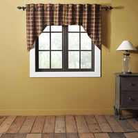 Thumbnail for Heritage Farms Primitive Check Swag Curtain Set 36