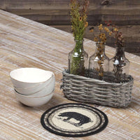 Thumbnail for Sawyer Mill Charcoal Pig Jute Trivet 8