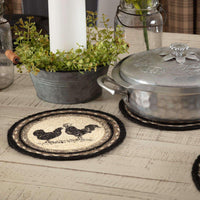 Thumbnail for Sawyer Mill Charcoal Poultry Jute Trivet 8