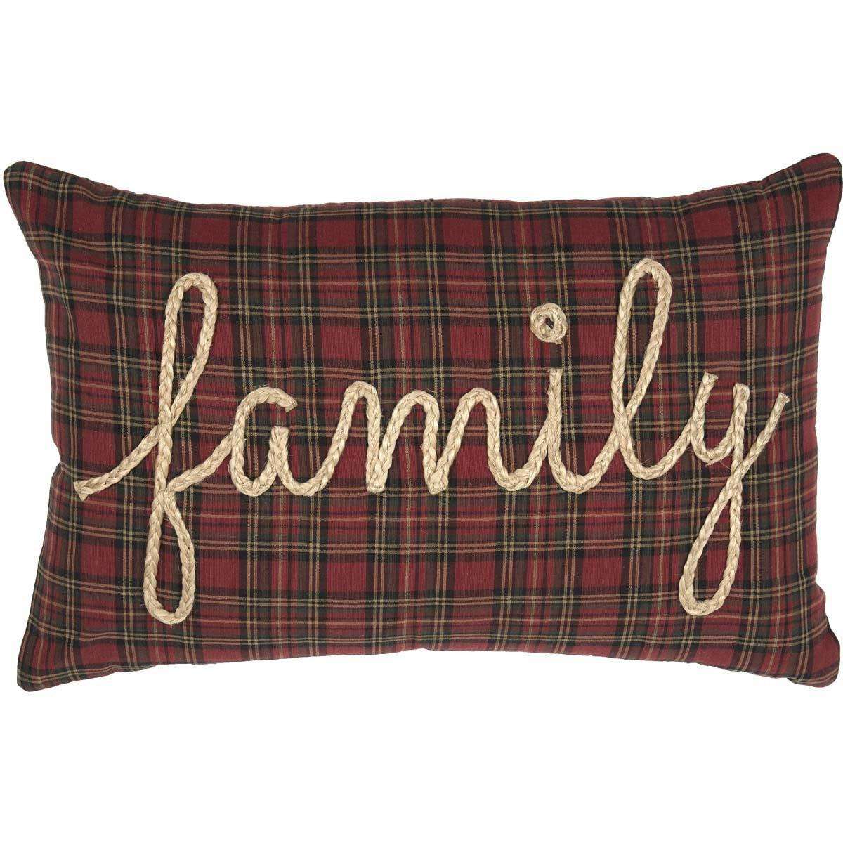 Tea Star Family Country Pillow 14x22 - The Fox Decor