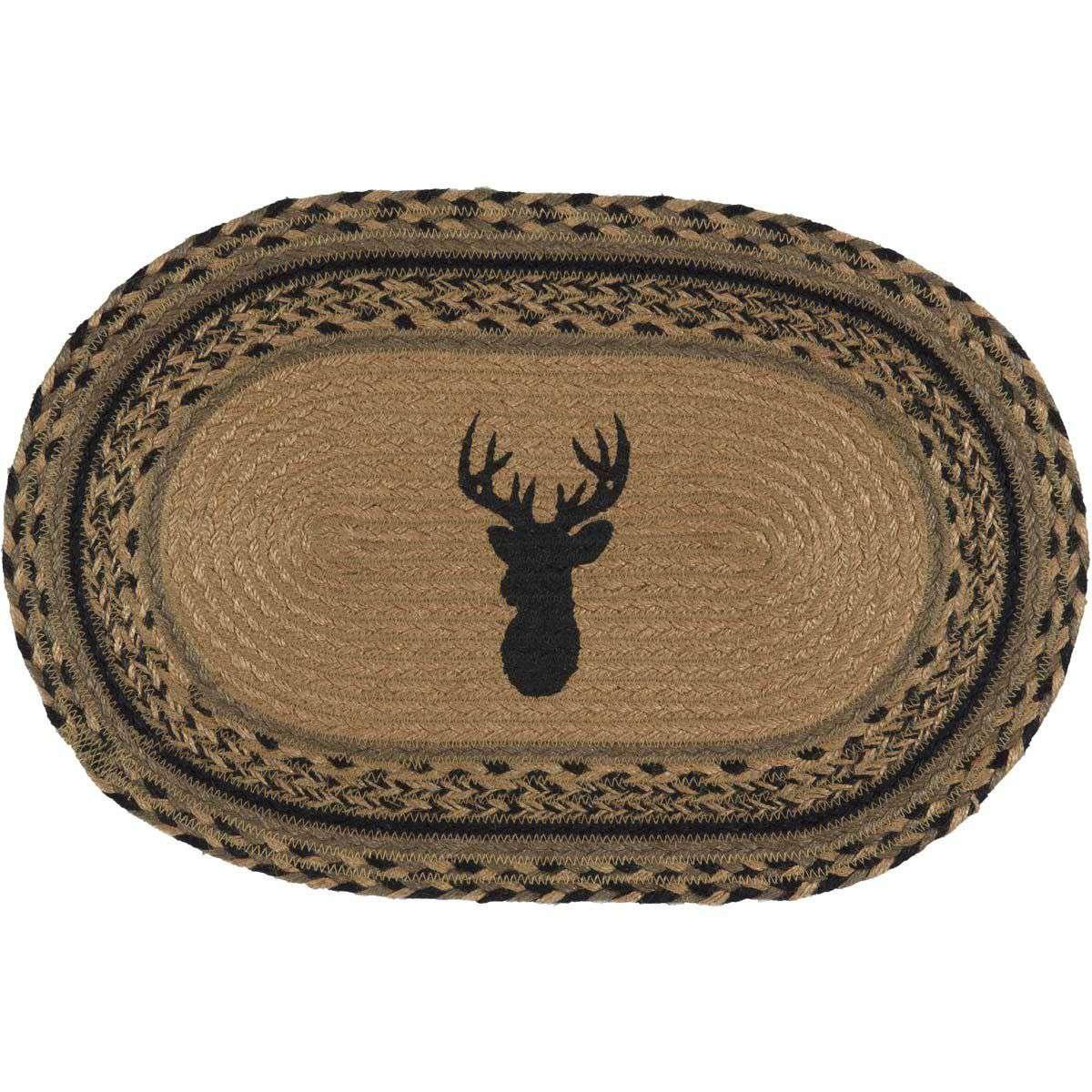 Trophy Mount Jute Braided Placemats Set of 6 - The Fox Decor