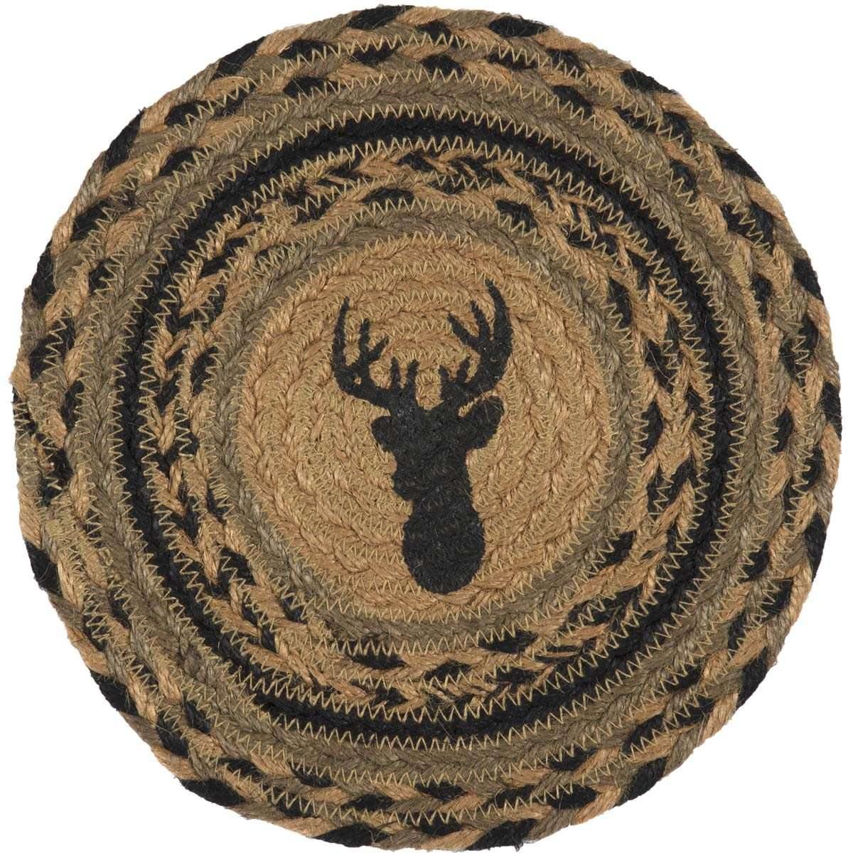 Trophy Mount Braided Jute Trivet 8" VHC Brands - The Fox Decor