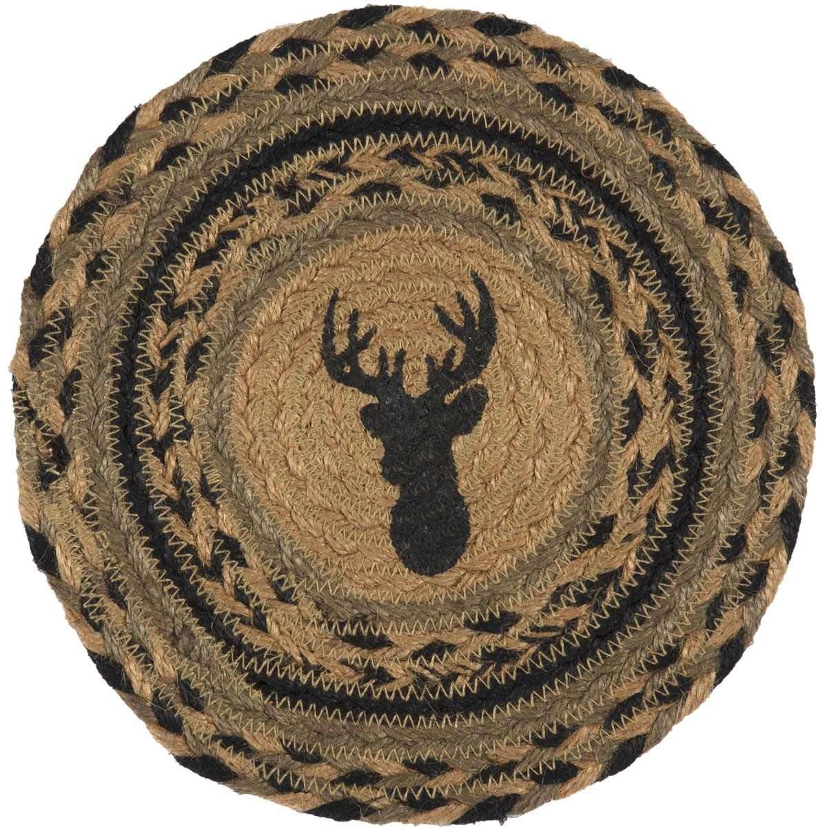 Trophy Mount Braided Jute Trivet 8" VHC Brands