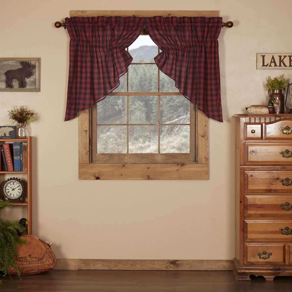 Cumberland Prairie Swag Curtain Set of 2 36x36x18 VHC Brands - The Fox Decor