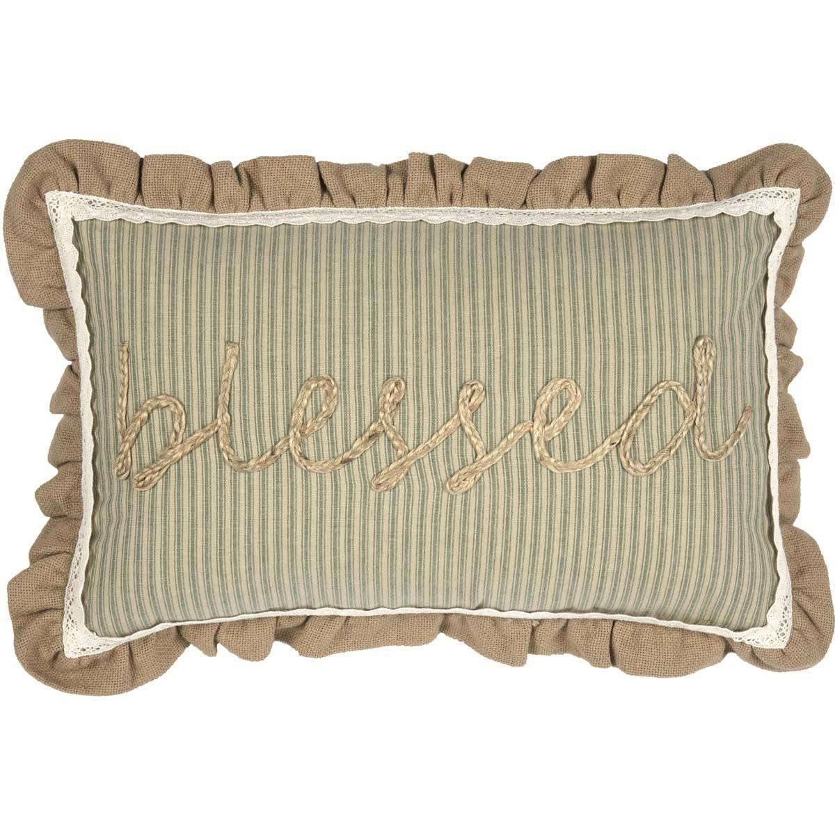 Prairie Winds Blessed Pillow 14x22 VHC Brands - The Fox Decor