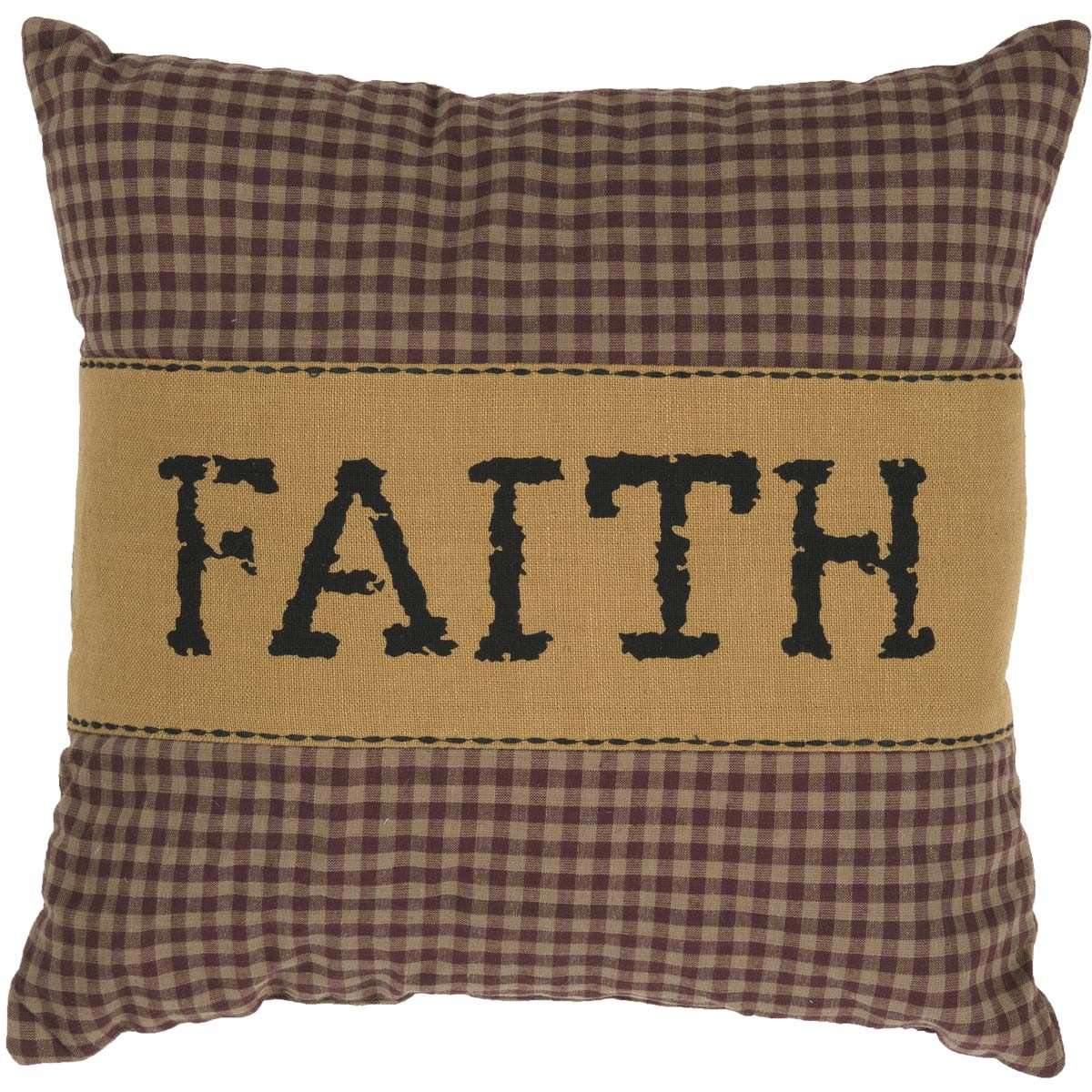 Heritage Farms Faith Pillow 12x12 - The Fox Decor