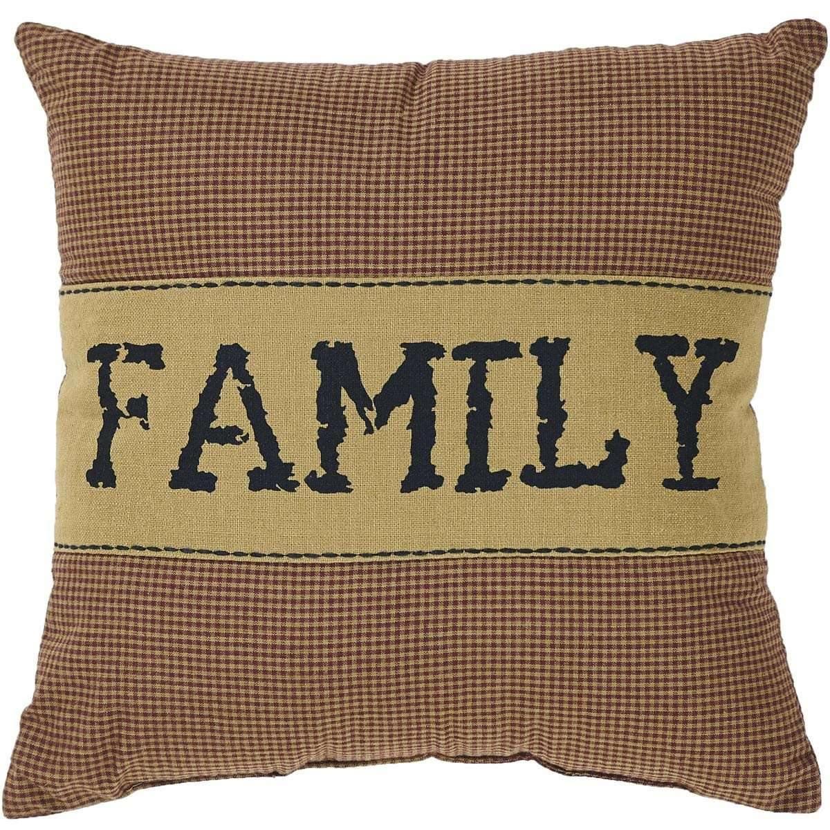 Heritage Farms Family Pillow 12x12 VHC Brands - The Fox Decor