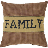 Thumbnail for Heritage Farms Family Pillow 12x12 VHC Brands front