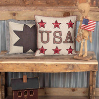 Thumbnail for Liberty Stars USA Applique Pillow 18x18 VHC Brands - The Fox Decor