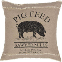 Thumbnail for Sawyer Mill Charcoal Pig Pillow 18