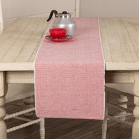 Ashton Red Ribbed Runner 13x72 VHC Brands - The Fox Decor